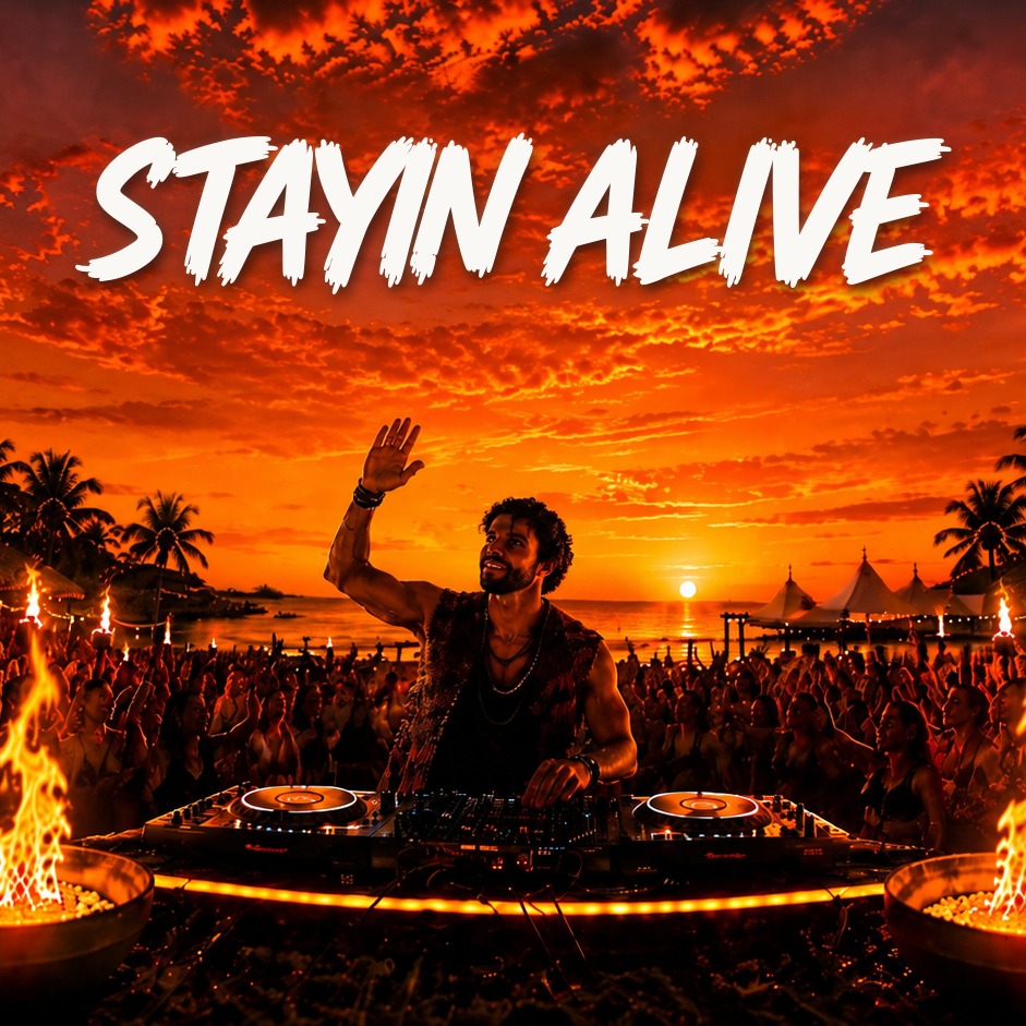 Cover art for Bee Gees - Stayin Alive (ENNEM Afro House Remix)